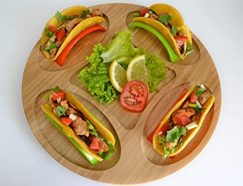 Taco Holders Set Of 24 || 24 pcs Taco Shell Stand || 12 pcs Red Color and 12 pcs Green Color Taco Stands || BPA Free || Disposable Taco Holders Set Dishwasher and Microwave Safe