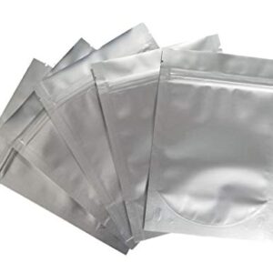 7.5 Mil Mylar Bags/Pouches - Multiple Sizes Genuine Odor-Proof Aluminum Foil-Lined Bag for Long Term Food, Grain, Baking, Storage Container (50) (5"x7"x3"gussetted zip seal)