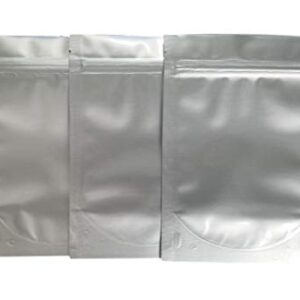 7.5 Mil Mylar Bags/Pouches - Multiple Sizes Genuine Odor-Proof Aluminum Foil-Lined Bag for Long Term Food, Grain, Baking, Storage Container (50) (5"x7"x3"gussetted zip seal)