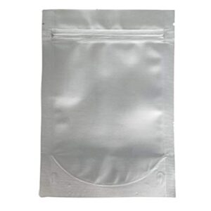 7.5 Mil Mylar Bags/Pouches - Multiple Sizes Genuine Odor-Proof Aluminum Foil-Lined Bag for Long Term Food, Grain, Baking, Storage Container (50) (5"x7"x3"gussetted zip seal)