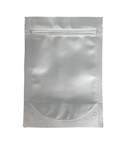 7.5 Mil Mylar Bags/Pouches - Multiple Sizes Genuine Odor-Proof Aluminum Foil-Lined Bag for Long Term Food, Grain, Baking, Storage Container (50) (5"x7"x3"gussetted zip seal)