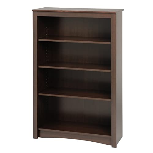 Atlin Designs 48" 4 Shelf Bookcase in Espresso