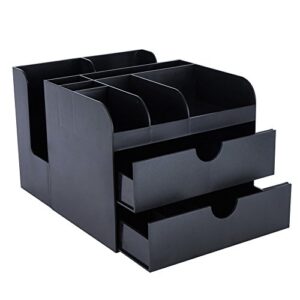 Vencer Coffee Condiment and Accessories Caddy Organizer,Black VCO-002
