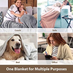 VEEYOO Flannel Fleece Blanket Queen Size - Brown Throw Blankets for Couch Soft Lightweight Sofa Blankets and Throws Fuzzy Cozy Microfiber Blankets for Adults, Picnic (90x90 Inch Bed Throws)