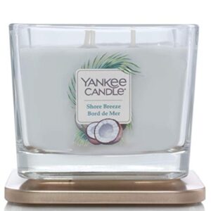 Yankee Candle 5038581050256 Elevation Coll. W/PLT Lid-Medium Square Candle with 3 Wicks Shore Breeze 1591088E, one Size, …