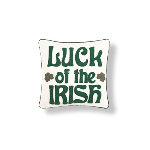 C&F Home 18" x 18" Luck of The Irish Clover St. Patrick's Pillow 18" x 18" Green