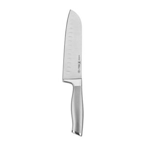 henckels modernist razor-sharp hollow edge santoku knife 7 inch, german engineered informed by 100+ years of mastery