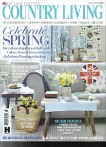 country living magazine, march, 2018 british edition celebrate spring