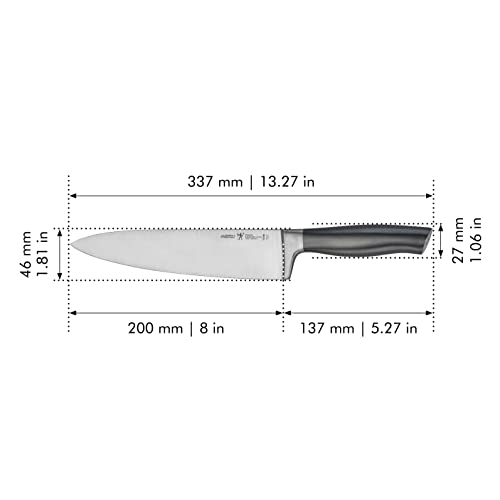 HENCKELS Graphite Razor-Sharp 8-inch Chef's Knife, German Engineered Informed by 100+ Years of Mastery