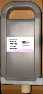 non-oem compatible canon pfi-706pm cartridge- photo magneta