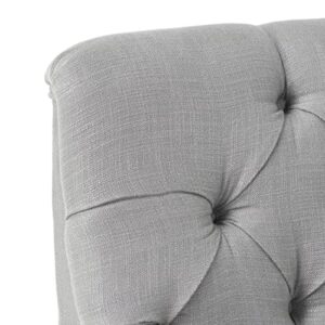 Christopher Knight Home Nicole Fabric Settee, Grey, L 44.25 x W 29.75 x H 30.5