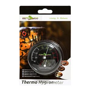 REPTI ZOO Reptile Terrarium Thermometer Hygrometer Dual Gauges Pet Rearing Box Reptile Thermometer and Humidity Gauge