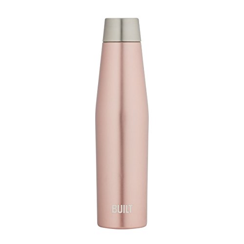 BUILT 18-Ounce Apex Perfect Seal Double Wall Vacuum Insulated Water Bottle Rose Gold 5233259