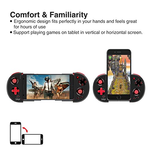 ipega-PG-9087S Wireless Game Controller Mobile phone Gamepad Joystick for Samsung Galaxy S23,S22,S21/Note20,10/oppo/vivo/one plus/LG/Android Smartphone/tablet (Android 6.0 and above）