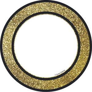 Carson Dellosa – Gold Glitter Dots Colorful Cut-Outs, Classroom Décor, 36 Pieces