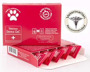 veterinus derma gel® paw care pack with 5 x mini tubes 10ml - 0.34 fl.oz. - cat safe non toxic contains: freeze dried lavender extr. (no essential oil)
