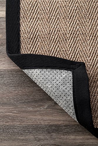 nuLOOM Lauren Casual Solid Area Rug, 8' x 10', Black