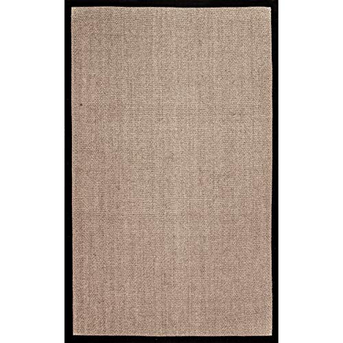 nuLOOM Lauren Casual Solid Area Rug, 8' x 10', Black