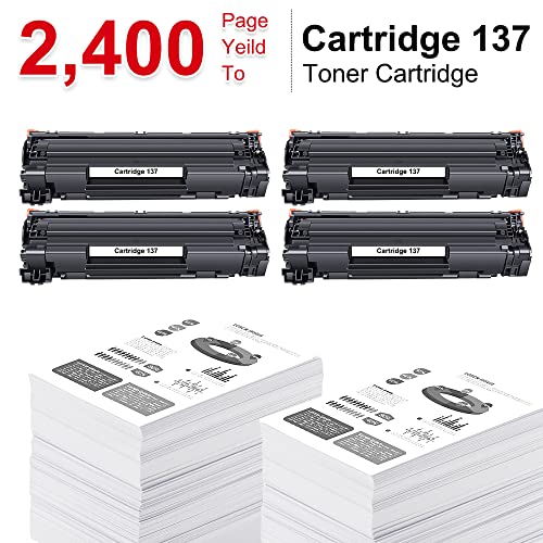 Arcon 4 Pack Compatible for Canon 137 Cartridge 137 CRG-137 Toner for Canon ImageClass MF236n MF227dw D570 MF229dw MF247dw LBP151dw Canon MF236n MF227dw D570 MF229dw MF247dw LBP151dw Printer Ink