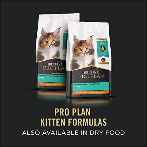 Purina Pro Plan Grain Free Pate Wet Kitten Food, Chicken Entree - (24) 3 oz. Pull-Top Cans