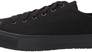 Shoes for Crews Delray, Men's, Women's, Unisex Canvas Work Shoes, Slip Resistant, Water Resistant, Black, Men's 12 / Women's 13.5