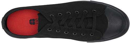 Shoes for Crews Delray, Men's, Women's, Unisex Canvas Work Shoes, Slip Resistant, Water Resistant, Black, Men's 12 / Women's 13.5