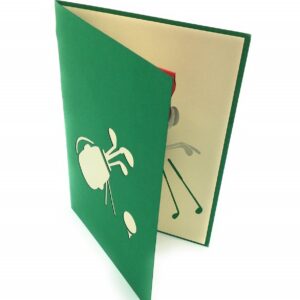 Golf lovers and enthusiasts unique pop-up card! For parents or grandfather's bday, co-workers and retirement