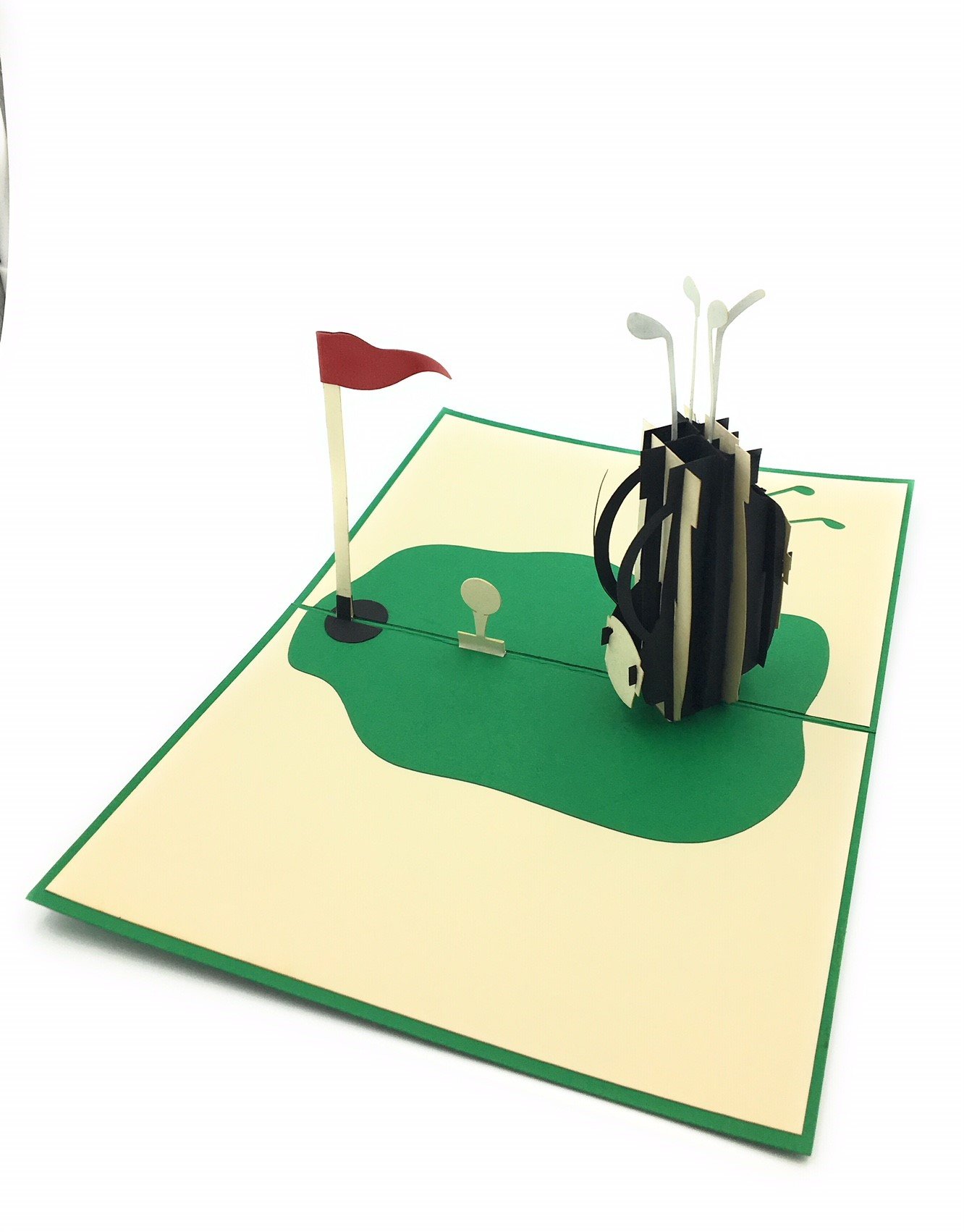 Golf lovers and enthusiasts unique pop-up card! For parents or grandfather's bday, co-workers and retirement