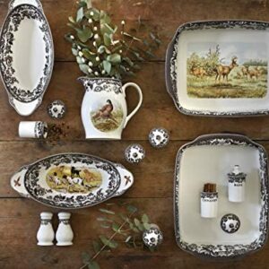 Spode Delamere 15.25" Bread Tray | Serving Platter for Thanksgiving, Dinner Parties, and Other Events | Made from Fine Porcelain | Microwave and Dishwasher Safe