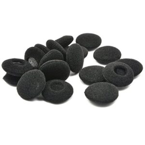 simoutal earbud covers 12 pairs replacement foam earphone covers with separate packaging earbud sponge covers for in ear earbuds (black)