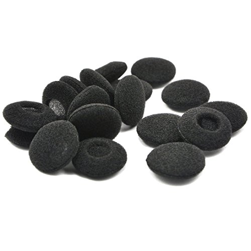 Simoutal Earbud Covers 12 Pairs Replacement Foam Earphone Covers with Separate Packaging Earbud Sponge Covers for in Ear Earbuds (Black)