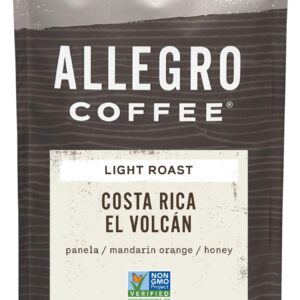 Allegro Coffee, Coffee Costa Rica El Volcan Whole Bean, 12 Ounce