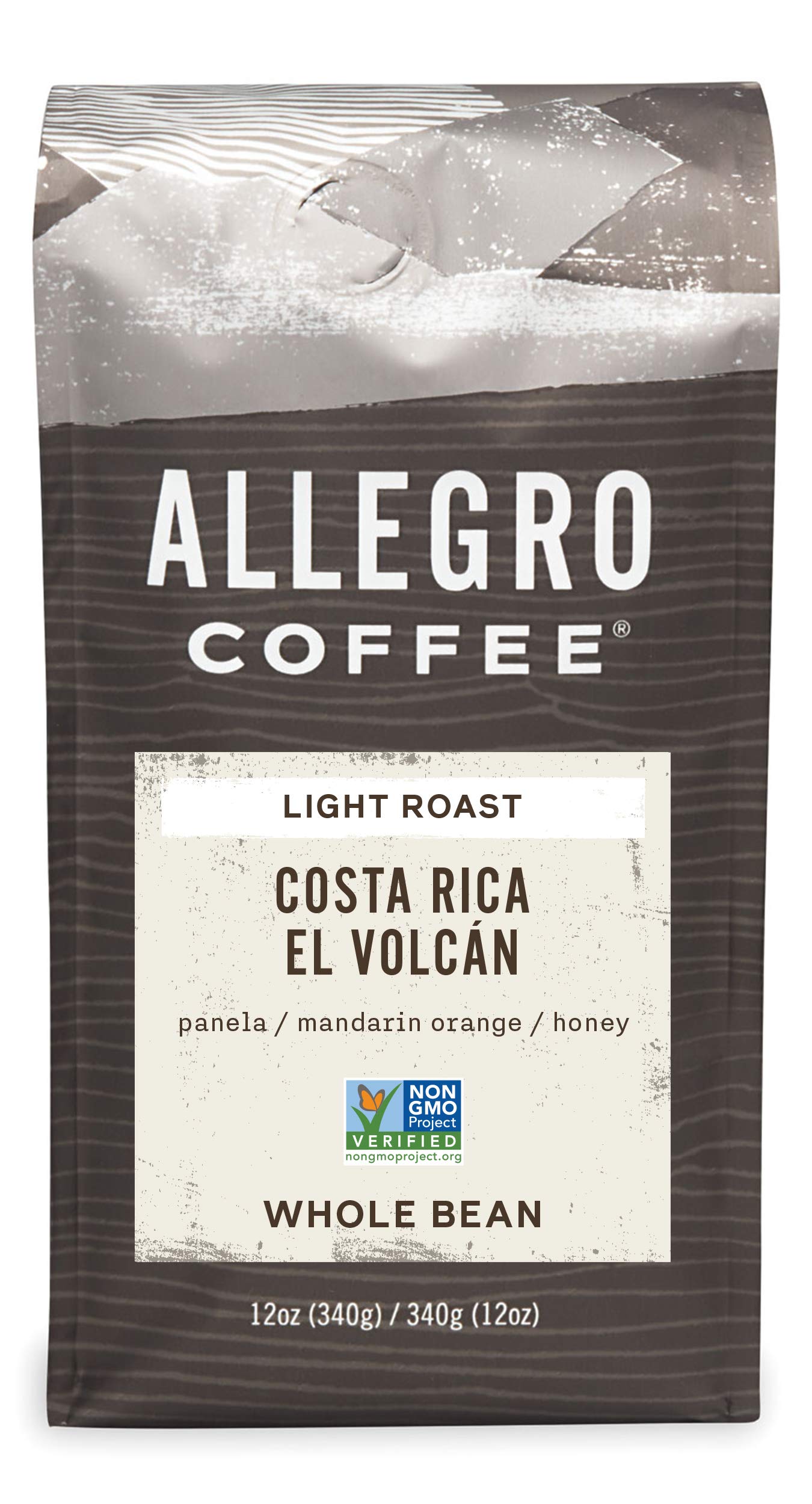 Allegro Coffee, Coffee Costa Rica El Volcan Whole Bean, 12 Ounce