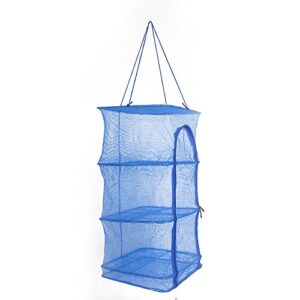 4 Layers Fish Mesh Hanging Drying Net, Foldable Food Dehydrator Drying Rack Vegetable Fish Dishes Mesh Natural Dry Food Receive Storage Carrying Bag Meat Drying Rack With Mesh meat drying rack dry fi