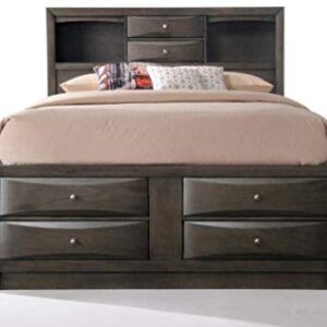 ACME Furniture Ireland Storage Bed, Eastern King, Gray Oak