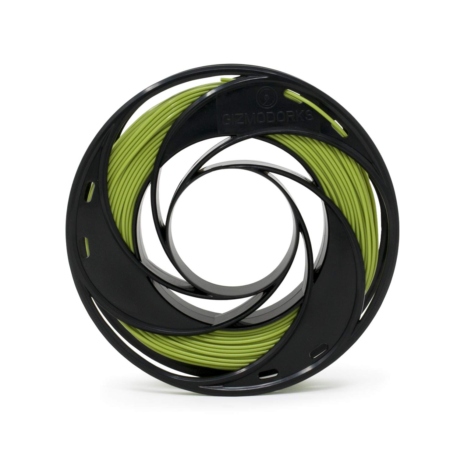 Gizmo Dorks PLA Filament 1.75mm 200g for 3D Printers, Heat Color Change Green to Yellow