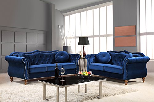 Container Furniture Direct Anna1 Sofa, Blue