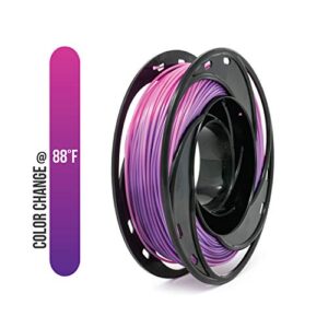 gizmo dorks pla filament 3mm (2.85mm) 200g for 3d printers, heat color change purple to pink