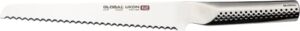 global gu-03 ukon bread knife with 22cm blade, cromova 18 stainless steel