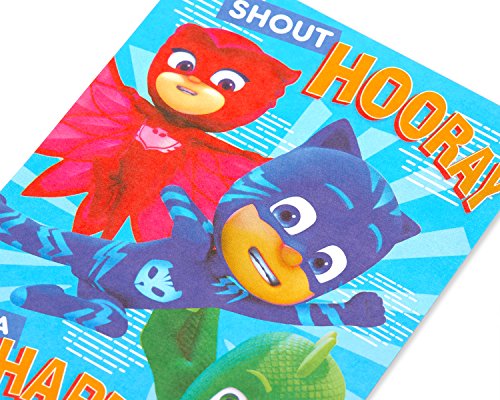 American Greetings Birthday Card for Kids (PJ Masks)