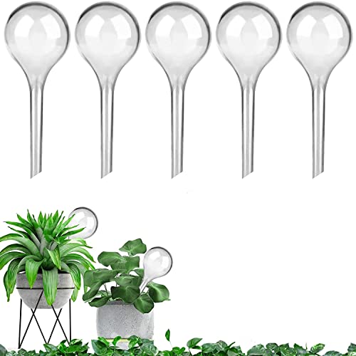 CosCosX 5 Pcs Automatic Watering Device Globes Vacation Houseplant Plant Pot Bulbs Garden Waterer Flower Water Drip Irrigationdevice Self Watering System