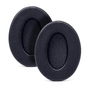 WC PadZ Velour - The Ultimate Upgraded Earpads by Wicked Cushions - Compatible with Audio Technica, HyperX, SteelSeries Arctis & More - Extra Thick - Bigger Opening - Softer Memory Foam | (Black)