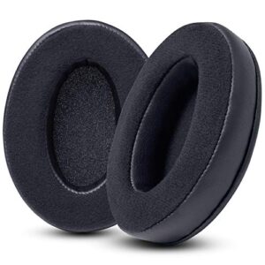 wc padz velour - the ultimate upgraded earpads by wicked cushions - compatible with audio technica, hyperx, steelseries arctis & more - extra thick - bigger opening - softer memory foam | (black)