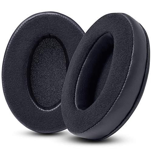 WC PadZ Velour - The Ultimate Upgraded Earpads by Wicked Cushions - Compatible with Audio Technica, HyperX, SteelSeries Arctis & More - Extra Thick - Bigger Opening - Softer Memory Foam | (Black)