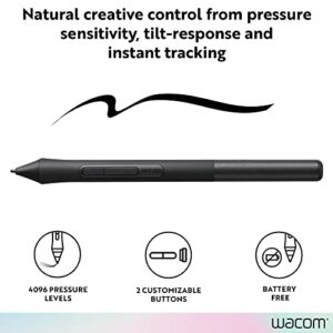 Wacom LP1100K 4K Pen for Intuos Tablet Black