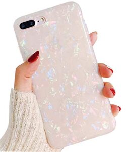 j.west iphone 8 plus case/iphone 7 plus case, cute ultra thin [tinfoil series] macaron color bling lightweight soft tpu case cover for iphone 7 plus / 8 plus (colorful)