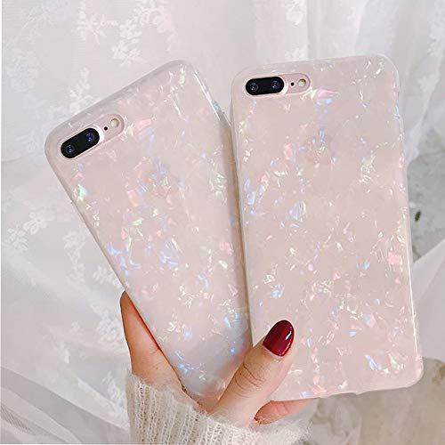 J.west iPhone 8 Plus Case/iPhone 7 Plus Case, Cute Ultra Thin [Tinfoil Series] Macaron Color Bling Lightweight Soft TPU Case Cover for iPhone 7 Plus / 8 Plus (Colorful)