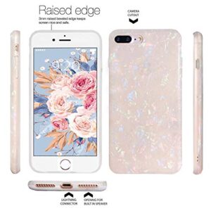 J.west iPhone 8 Plus Case/iPhone 7 Plus Case, Cute Ultra Thin [Tinfoil Series] Macaron Color Bling Lightweight Soft TPU Case Cover for iPhone 7 Plus / 8 Plus (Colorful)