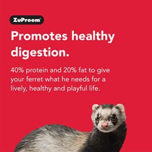ZuPreem Premium Daily Grain Free Ferret Diet Food - Nutrient Dense, Highly Digestible, High Protein Levels (4 lb Bag (2-Pack))