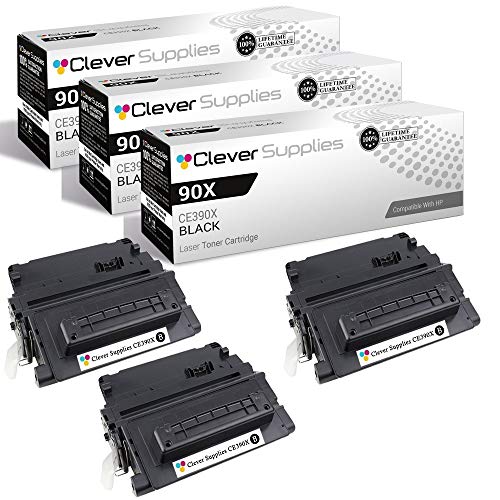 CS Compatible Toner Cartridge Replacement for HP 90X CE390X Black Laserjet 600 M602DN M602N M602X M603DN M603N M603HX Laserjet M4555 M4555 MFP M4555F M4555H M4555F M4555H 3 Pack